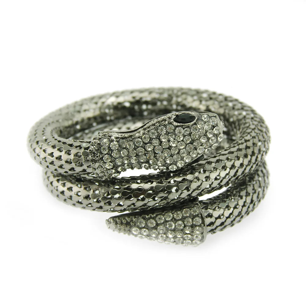 Bold Multi-Layered Snake Bracelet.