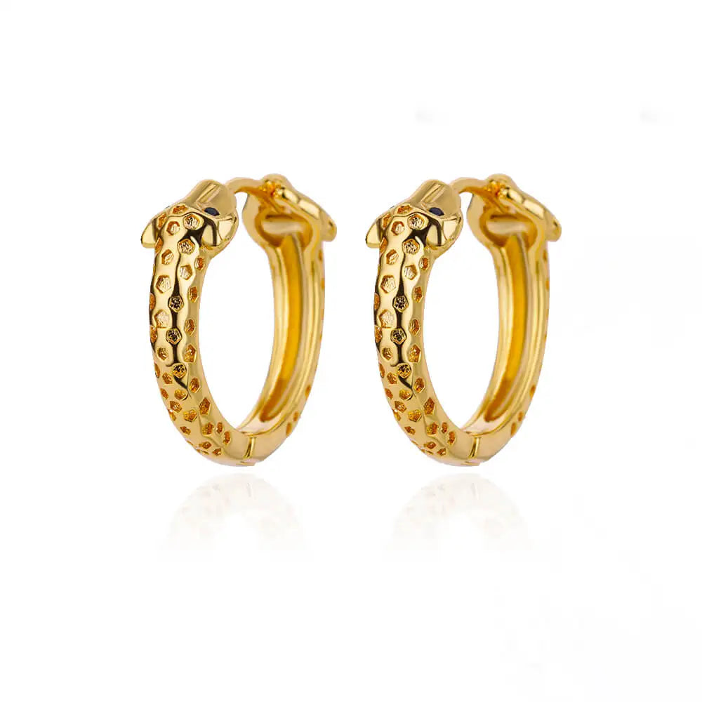 Snake Hoop Earrings in Gold and Silver Color